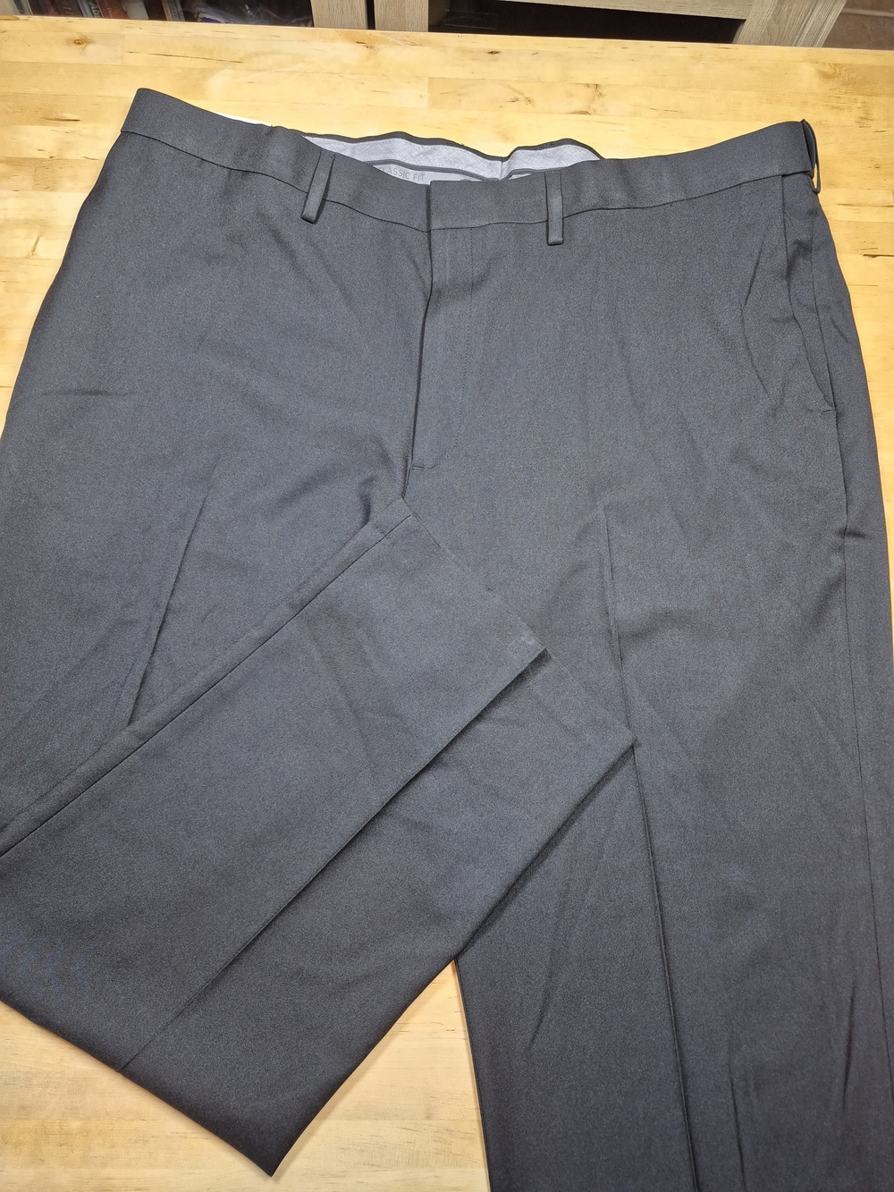 Haggar Charcoal Gray Dress Pants - Straight Fit